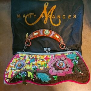 Mary Frances Flower Handbag / Purse EUC